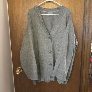 Wool Mix Boxy Oversized Cardigan from Korea